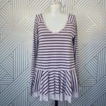 Free People  We the Free Tangerine Stripe‎ Tee Sand Photo 2