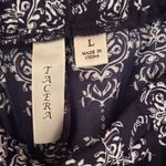 Tacera  Pants Elastic Waist Wide Leg, Dark Blue Size Large NWOT Photo 1