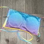 Zaful Multicolor Tie-Dye Bikini top ombré tie bandeau Photo 2