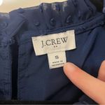 J.Crew  Sleeveless Navy Ruffle Neck Blouse Photo 5