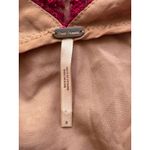 Free People  Night Shimmer Raspberry Sequined V Neck Mini Dress Size 8 Photo 3