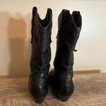 Laredo Vintage 90s  Black Leather Cowboy Boots Women’s Size 5.5 USA Made Western Photo 6