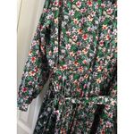 ON 34TH Floral Print Long Sleeve Midi‎ Dress Women's Plus Size 2XL XXL Black Photo 4