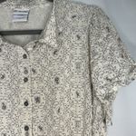 Wizarding World Harry Potter Size 2 Button Up Short‎ Sleeve Shirt Hogwarts Logo Tan Photo 3