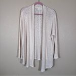 Velvet By Graham Spenser Cream Open Knit Cardigan Sweater Womens M Waterfall Size M Photo 9