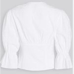 Rebecca Taylor La Vie Leaf Embroidered Cotton Top nwt $195 extra large XL corset Photo 6