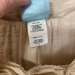 H.I.P. Y2K 00s Beige Rosette Rouched Sleeveless Top Size S Photo 4