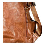 Backpack Purse Convertible Travel College Shoulder Bag Brown Animal Print Strap Photo 6