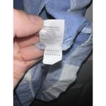 J. Jill Love Linen Gingham Tie Waist‎ Dress Blue White Checkered Casual Comfy Photo 8