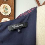 Madewell Silk Purple Bell Sleeve Shift Dress in Painted Clover size 6 Small Photo 6