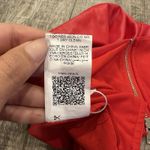 SheIn Red Faux Leather Strapless Crop Top Size S US4 Zipper Bustier Clubwear Photo 8