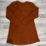 Earthbound Trading Co. Brown Knit Long Sleeve Dress Knee Length B25 Size L Photo 4