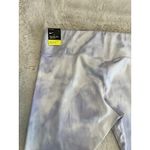 Nike  DRI FIT One Women's Tie Dye Thistle White Crop Mid Rise Leggings Sz 2 XL Photo 9