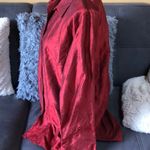 Jaclyn Smith Classic Red Button Down Shirt Medium Photo 1