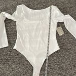 Anthropologie NWT  RD Style Second Skin White Bodysuit Sz M Photo 5