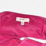 Better Be One-Shoulder Cut Out Crop Top With Bow | Pink | Size Medium Photo 5