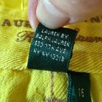 Ralph Lauren Lauren Jeans Co.  Jeans Speedboat Yellow Pants Vintage Women’s 16 Photo 10