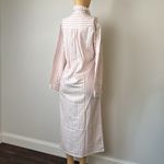 Garnet Hill  cotton White and Pink Striped nightgown Sz xs Photo 6
