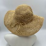 Scala  Straw Hat Natural Crochet Photo 1