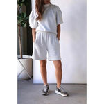 AGOLDE  Boxing Shorts in Paper Mache Heather XSmall Womens Baggy comfy Photo 12