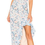 Lovers + Friends ‎ Meadow Floral Ruffle Hi Low Ahamani Maxi Dress Multicolor XS Photo 0