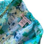 Notations Vintage 90s  Reversible Teal A-Line Skirt Floral Turquoise Photo 1