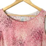 Anne Klein  Pink Floral Chiffon Tank Top Semi-Sheer Side Zipper, Size 14‎ Photo 1