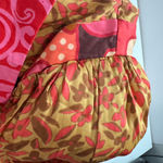 Celia B Colorful Floral Button Down Shirt Medium NWT Puff Sleeve Pink Photo 5