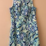 Lilly Pulitzer Mila Shift Dress Size 4 Indigo Sunset Swim NWOT Style 25135 Photo 1
