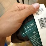 Ralph Lauren Nwt  Chestnut Brown Genuine Leather Pencil Skirt Photo 2