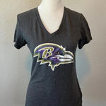 NFL Team Apparel Baltimore Ravens Graphic TShirt Gray Size Small Photo 0