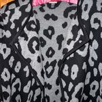 Anne Klein Grey and black open front long sleeved sweater size medium Photo 2