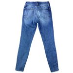 Good American  Womens High Rise Destressed Skinny Jeans Light Wash Size 4 Photo 9