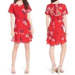 Socialite  Floral Print Fit & Flare Cutout Dress New XS Photo 1