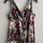 Paprika 🆕Kika Y2K Floral Wrap Tank Top - Gray and Red M🆕 Photo 0