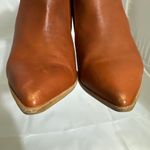 Steve Madden Steven Klick Cognac Leather Pointed Toe Block Heel Boots size 8 Photo 7