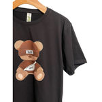 Etanol T Shirt Womens Size M Tall Black The Best Bear Print Short Sleeve Crew Size M Photo 2