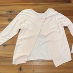 Etcetera Pink Knit Sweater Womens Small Cashmere Cotton Fly Back Photo 3