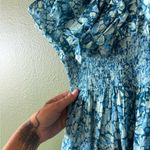 Anthropologie Love the Label Azalea Blue Ruffled Maxi Dress Size M Photo 9