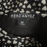 J.Crew Black White Heart Prints Long Sleeve Knee Length Dress, US10 Photo 6