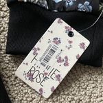 Hippie Rose  Floral Bomber Jacket - Black and Multicolor Photo 4