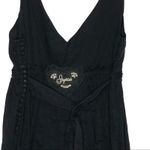 Johnny Was  Joystick Embroidered Black Cream Cotton Mini Dress Small Photo 9