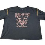 Organic Generation Wild West Tee Shirt ~ Women’s XL~ Fringes ~ Black Size M Photo 0