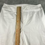 Ralph Lauren Lauren  White‎ Crop Pants Women 14 Stretch Straight Wide Leg Casual Photo 9
