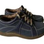 Barefoot Freedom by Drew Geneva Sneakers 8.5 WW Blue Leather Comfort Orthopedic Photo 9