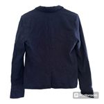 Draper James  RSVP Navy Blue Textured Cotton Rayon Blazer // Size Medium Photo 5