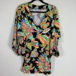 Trina Turk Tahitian Floral Tunic Swim Cover Up Size Small Photo 5