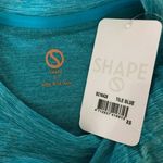 Shape Womens Trail Tee Shirt Top Fitted Moisture Wicking Stretch Blue Size XS Photo 2