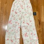 Lulus New With Tags Lulu’s Darling Blooms Ivory Floral Print Wide-Leg Jumpsuit XS Photo 5
