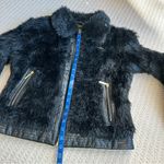 Rocawear  Black Faux Fur Zip Up Jacket Photo 3